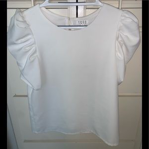 WHITE TCEC BLOUSE